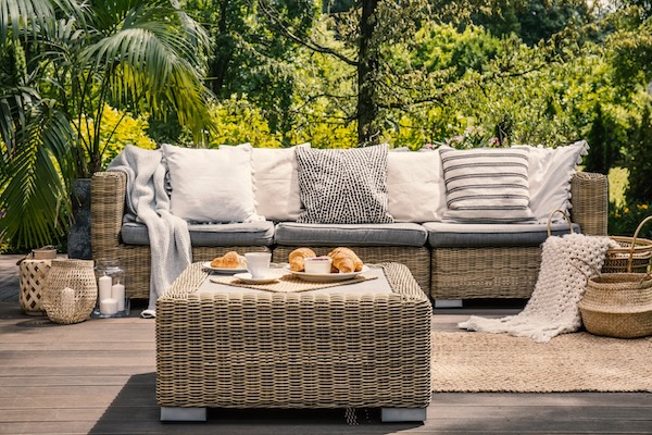 Completely clean patio furniture
