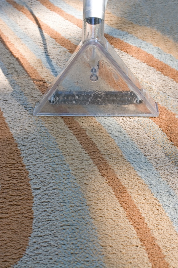 Steam cleaning carpets